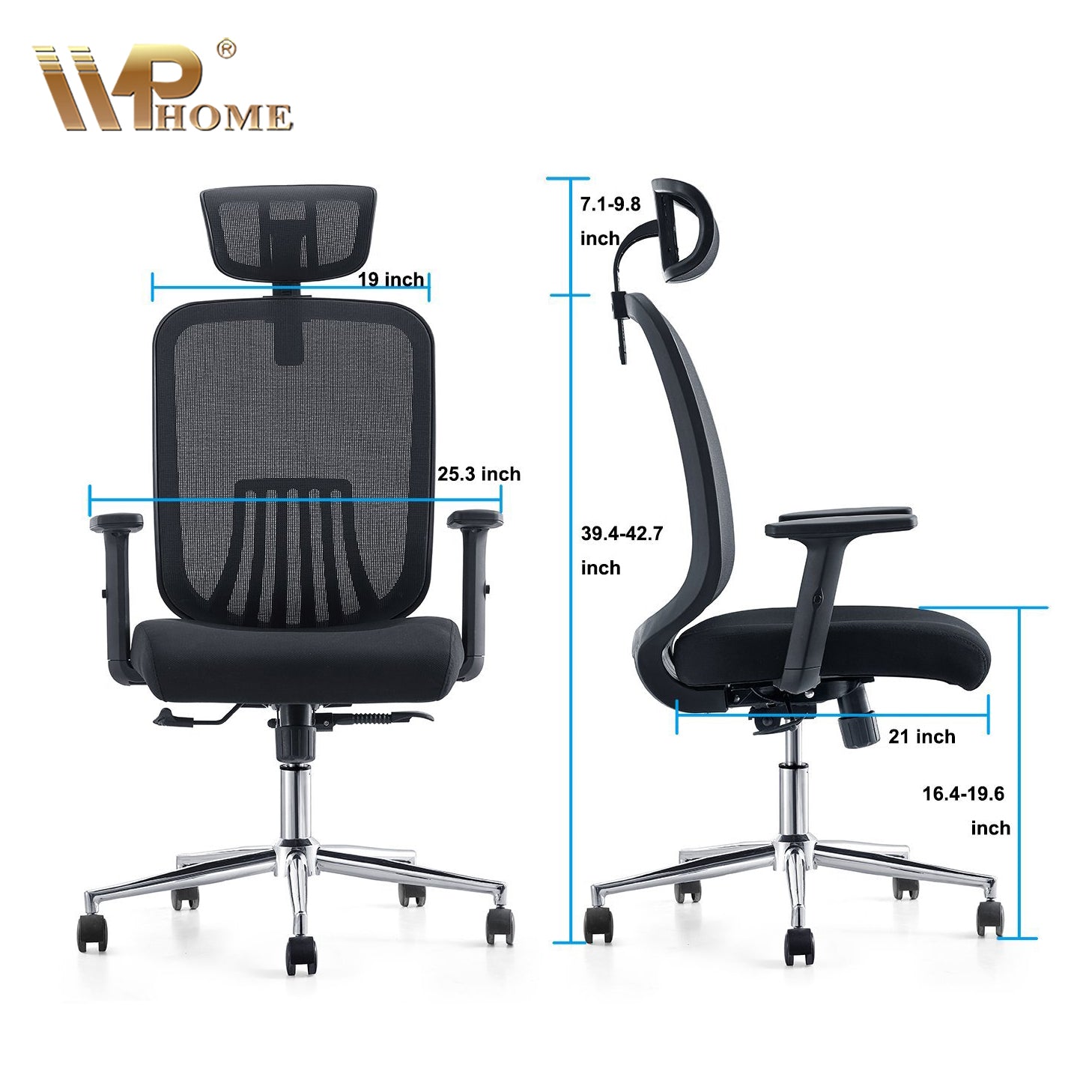 WPHOME LA858 Executive High-Back Ergonomic Office Chair