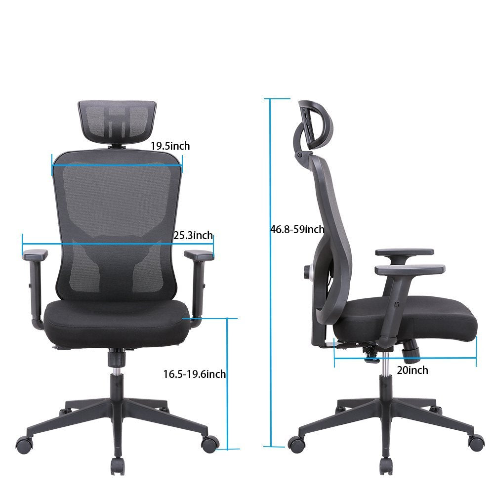 WPHOME LA-861 Ergonomic Office Desk Chair with Lumbar Support