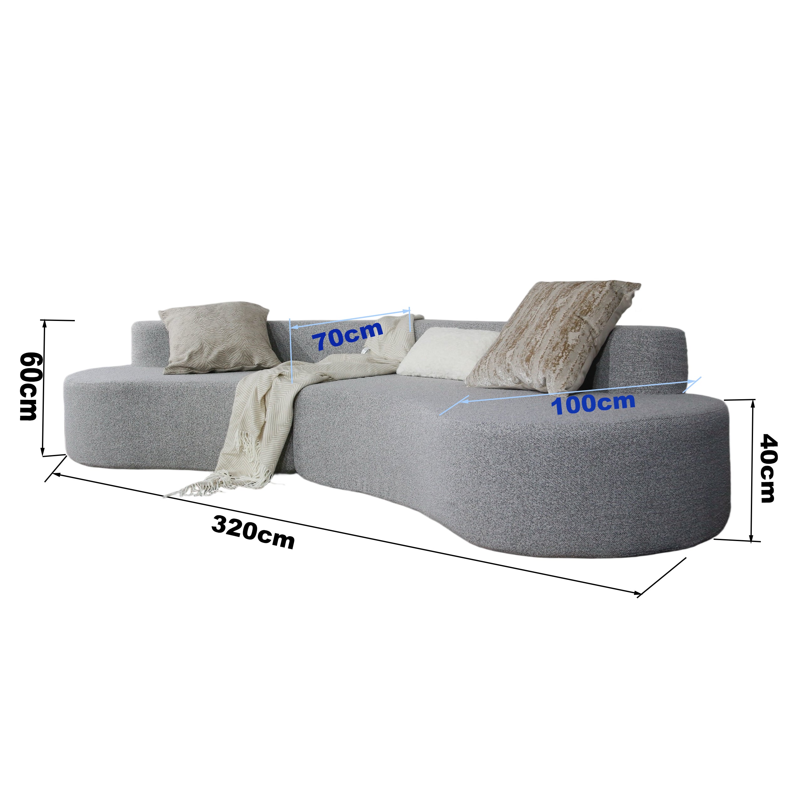 WPHOME YY21 - grey Modern Sofa